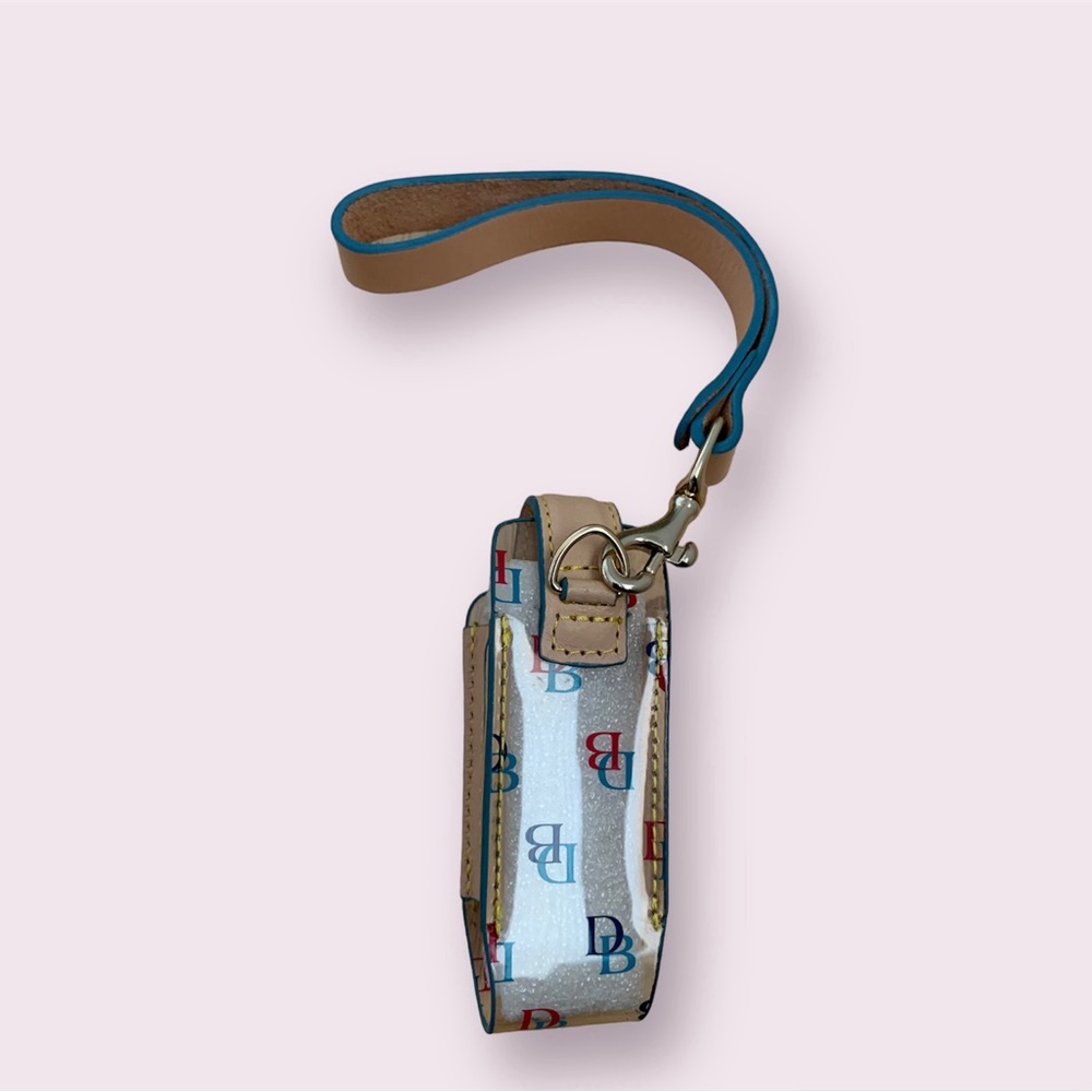 Dooney & Bourke (clear/ pink/blue) pepper spray holster/holder.